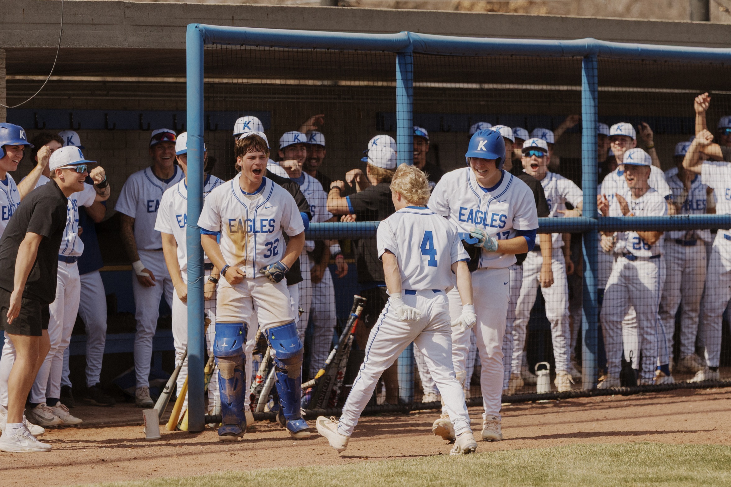 Eagles Open ICCAC Play with 3-0 Sweep of Trojans