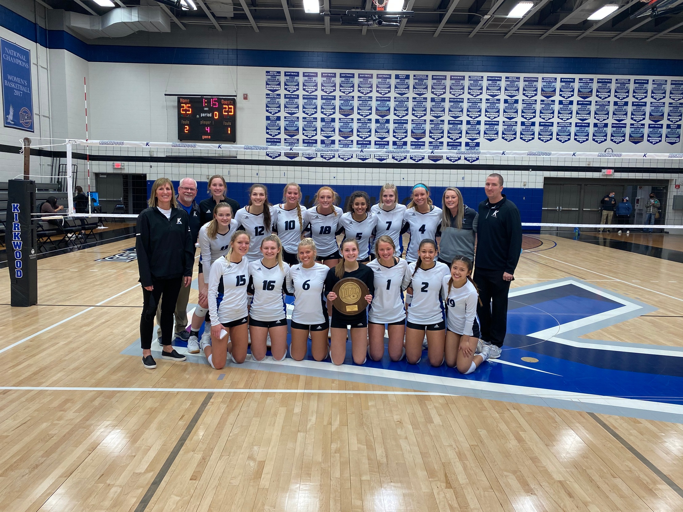 KCC volleyball wins regional title